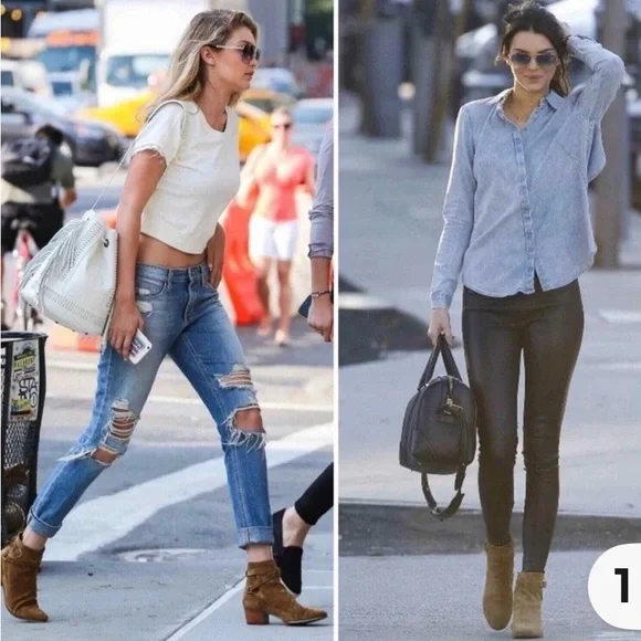 YSL Saint Laurent Blake Jodhpur Suede Bootie in Kaki Beige Suede 41.5 US 10.5🔥🔥🔥 - Picture 7 of 14